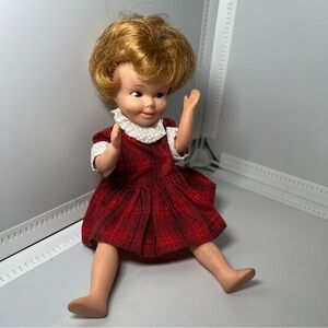 VINTAGE 1963 Deluxe Redding PENNY BRITE 8” Doll w/ Original Dresse